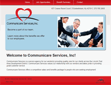 Tablet Screenshot of communicareservices.org